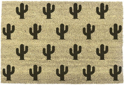Leuke Deurmat van Kokos Vezel met cactus print 60 x 40 cm