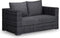 Your Own Living Houston 2-zits loungebank - Zwart