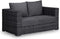 Your Own Living Houston 2-zits loungebank - Zwart