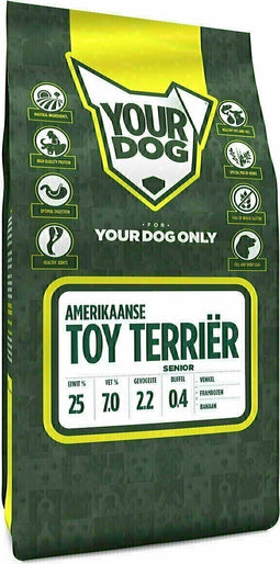Yourdog amerikaanse toy terriër senior - 3 KG