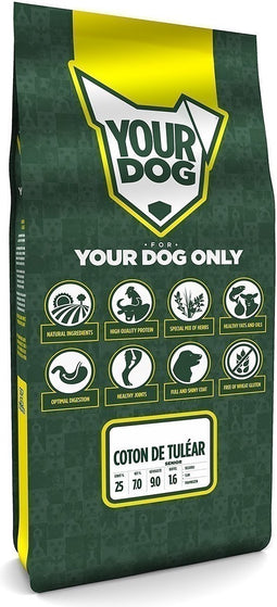 Yourdog Coton de tuléar Rasspecifiek Senior Hondenvoer 12kg | Hondenbrokken