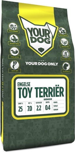 Yourdog engelse toy terriër senior - 3 KG