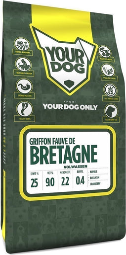 Yourdog griffon fauve de bretagne volwassen - 3 KG