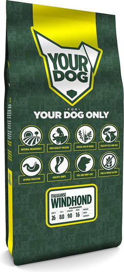 Yourdog Italiaanse windhond Rasspecifiek Adult Hondenvoer 12kg | Hondenbrokken
