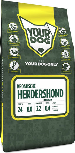Yourdog Kroatische herdershond Rasspecifiek Senior Hondenvoer 6kg | Hondenbrokken