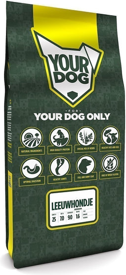 Yourdog Leeuwhondje Rasspecifiek Senior Hondenvoer 12kg | Hondenbrokken