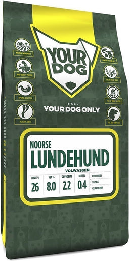 Yourdog noorse lundehund volwassen - 3 KG