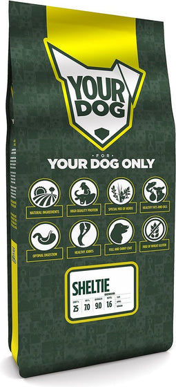 Yourdog Sheltie Rasspecifiek Senior Hondenvoer 12kg | Hondenbrokken