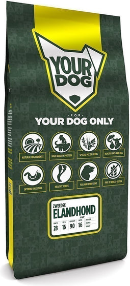 Yourdog Zweedse elandhond Rasspecifiek Puppy Hondenvoer 12kg | Hondenbrokken