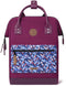 CABAIA Adventurer Melanged Backpack M - Vrije tijd rugzak met laptopvak 18L - Santiago De Cuba (rood paars)