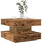 vidaXL - Salontafel - 360 - graden - draaibaar - 50x50x34,5 - cm - oud - houtkleurig