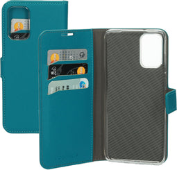 Mobiparts Galaxy S20 Plus - Wallet Case - Saffiano motief - Turquoise