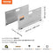 Asmeter, 2-pack asmeetplaten, roestvrijstalen spoorhoekmeetplaat, 4 uitlijnstangen & magnetische sle