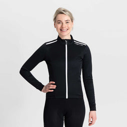 Rogelli Pesara - Winter Fietsjack Dames - Winddicht - Zwart/Wit - M