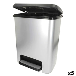 Vuilnisemmer Curver Grijs Plastic 25 L (5 Stuks)