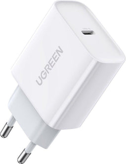 Ugreen CD137 - USB Wandlader - Power Delivery 3.0 Quick Charge 4.0+ 20W 3A - Wit