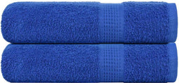 vidaXL - Handdoeken - 2 - st - 50x100 - cm - 360 - g/m² - 100% - katoen - blauw