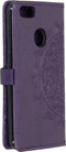 Hoesje Met Pasjeshouder Geschikt voor Motorola Moto E6 Play - Mandala Bookcase - Paars