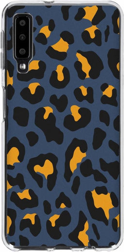 Hoesje Siliconen Geschikt voor Samsung Galaxy A7 (2018) - Design Backcover siliconen - Meerkleurig / Panther