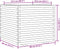 vidaXL - Plantenbak - 80x80x72 - cm - geïmpregneerd - grenenhout