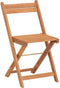 FSC Acacia Wood Set - samengesteld uit een vierkante tafel en 2 -opvouwbare stoelen