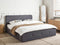RENNES - Bed met opbergruimte - Donkergrijs - 180x200 cm - Polyester