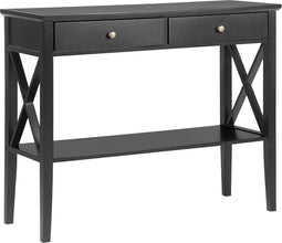 Beliani AVENUE - Consoletafel - Zwart - MDF