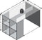 FMD Bureau met zijschappen 117x72,9x73,5 cm wit