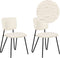 Set van 2 eetkamerstoelen NELKO Bouclé Gebroken wit