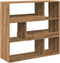 vidaXL - Kamerscherm - 100x33x94,5 - cm - bewerkt - hout - artisanaal - eikenkleur