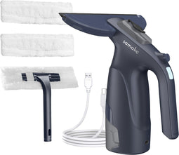 Samako CrystalClear - Elektrische Raamwisser - 3-in-1 met Sprayfunctie - Blauw