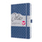 Sigel agenda 2024 - Jolie Flair - A5 - hardcover - 7 dagen / 2 pagina's - indigo blue - SI-J4101