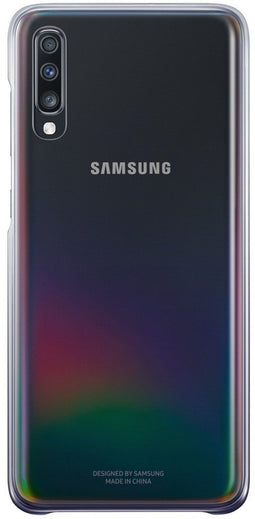 Samsung Galaxy A70 - Gradation Cover - Lichtgewicht hardcover - Zwart