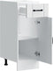 vidaXL - Keuken - onderkast - Lucca - bewerkt - hout - wit