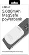 Celly MAGPB5000PROWH powerbank 5000 mAh Draadloos opladen Wit