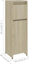 vidaXL - Badkamerkast - 30x30x95 - cm - spaanplaat - sonoma - eikenkleurig
