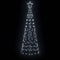 LED Kerstboom met 390 LED met grondpennen Koudwit 250 cm IJzer