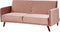 SENJA - Slaapbank 3-zits - Roze - Fluweel