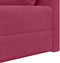 vidaXL - Ligbed - Sofa - 2-in-1 - Wijnrood - 213x144x60 - cm - Velvet