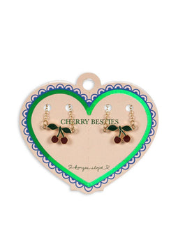 Konges Sløjd Verstelbare Cherry Bestie Armbanden - Set van 2 stuks - Gold