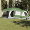 vidaXL - Familietent - met - verandakoepel - 9-persoons - waterdicht - groen