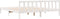 vidaXL - Bedframe - extra - lang - zonder - matras - grenenhout - wit - 200x220 - cm
