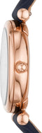 Fossil Carlie ES4502 - Dameshorloge 28 mm - Witte parelmoeren wijzerplaat - Rosékleurig