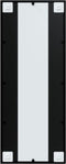 vidaXL - Wandspiegel - 100x40 - cm - metaal - zwart