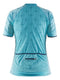 CRAFT Belle Glow Jersey - Reflecterend shirt met 3/4 rits en mesh inzetstukken - Blauw