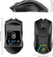 HXSJ T40 - Draadloze Gaming Muis - 2.4GHz / Bluetooth 5.1 - Ergonomisch - RGB Verlichting - Zwart