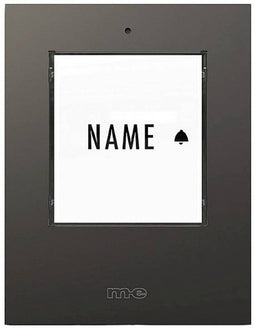 m-e modern-electronics 41303 Zender voor Draadloze deurbel Verlicht, Met naambord