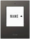 m-e modern-electronics 41303 Zender voor Draadloze deurbel Verlicht, Met naambord