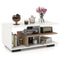 Coast - Salontafel - Rechthoekig 3 Niveaus Max. 50 kg - Natuurlijk/Rustiek Wit 90 x 50 x 42 cm