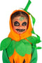 Dressforfun Kinderkostuum pompoen 104 - Halloween kostuum met muts en ritsen - Oranje